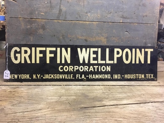 Vintage "Griffin Wellpoint" Advertising Sign