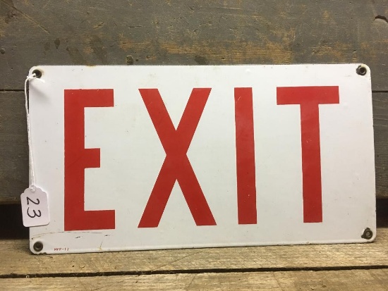 Metal "Exit" Sign
