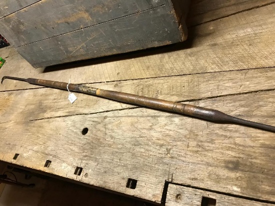 Vintage Wood and Steel Fishing Gaffe