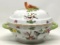 Herend Hungarian Fine Porcelain Covered Vegetable Tureen-Queen Victoria Pattern