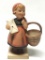 Goebel, Hummel Girl with Basket, Approx. Six Inches Tall, It has chip on Bottom of Base
