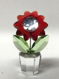 Swarovski Flower, Approx. Two Inches Tall
