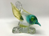 Decorative Glass Bird, No Visible Marks, It is Approx. Four Inches Tall