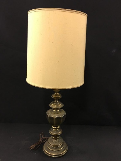 Brass Stiffel Lamp W/Shade