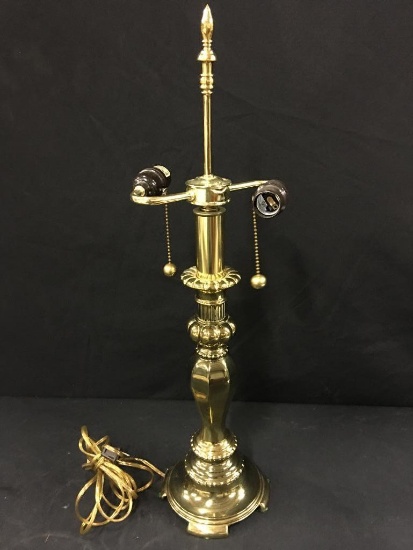 Brass 2-Light Decorator Lamp
