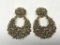 Embossed Gold-Tone Earrings