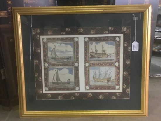 Framed Print Of Ancient Ships