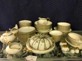 (68) Pcs. Gold Trimmed Haviland France Porcelain Dinnerware