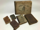 (3) 1850's Psalms & Hymn Books + (3) 1870's Books