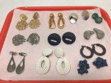 (11) Pair Of Clip Earrings