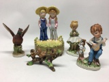 Group Of Bisque Figurines