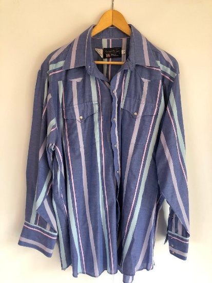 Western Style Shirt by Panhandle Slim, Size 17 1/2, Size 34