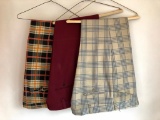 Three pair of Vintage Dress Pants, Sizes Not On Pants, Around a 40 Inch Waist and 30 Inch Length