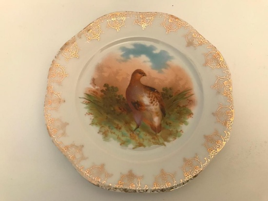 Bavarian Game Plate W/Bird