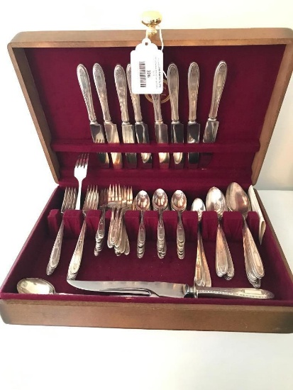 (157) Pc. Set Of Community Plate Silverware W/Wooden Box-ALL MATCHING!