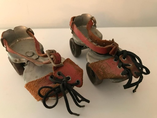 Vintage Pair Of Child's Roller Skates