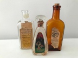 (3) Vintage Bottles W/Labels