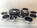 (24) Pc. Germany Dessert Set In Cobalt Blue