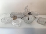 (9) Pcs. Pressed & Cut Glass