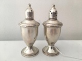 Pair Of Sterling Weighted Salt & Pepper