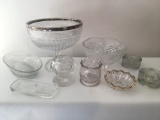 Group Of Pressed Glassware!