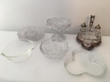 Group Of Pressed Clear Glassware