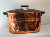 Antique Copper Wash Boiler W/Tin Lid