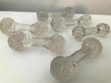 (6) Vintage Glass Knife Rests