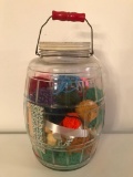 Country Store Pickle Jar W/Handle