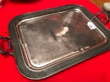 Large Victorian Handled Serving Tray by Reed & Barton