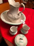 Antique Pitcher & Bowl Set By Burford Brothers