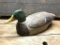 Vintage Wooden Duck Decoy Marked 