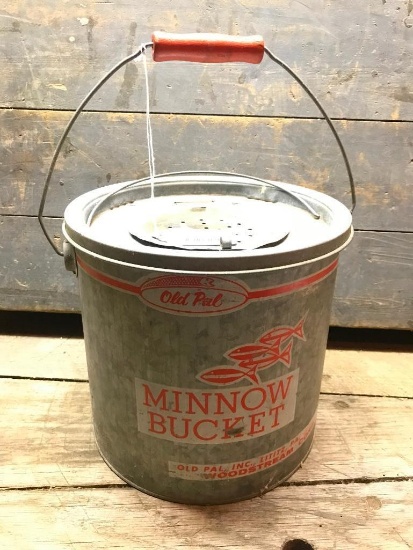 Vintage "Old Pal" Minnow Bucket