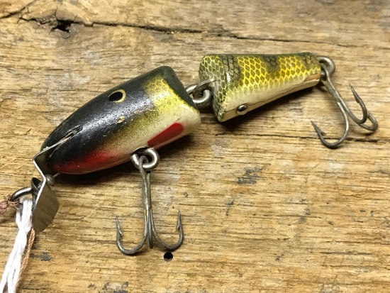 Creek Chub Wooden Jointed Fishing Lure "Baby Jointed Pikie"