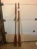 Pair Of Vintage Matching Oars