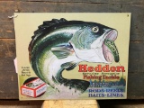 Metal Heddon Advertising Sign