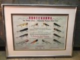 Framed Montpelier Fishing Lure Advertisement 