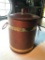 Vintage Wood Ice Bucket with Aluminum Insert, 10 Inches Tall, Shows some Wear