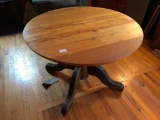 Round Top Wooden Table