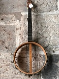 Vintage Banjo Frame, No Markings Visible, 29 Inches Tall