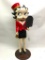 30 Inch Tall Betty Boop Statue with Chalk Board Plaque in Her Hands