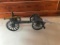 Two Piece Metal Gatlin Gun Gun on Wheels, Overall Lenght Approx. 15 Inches