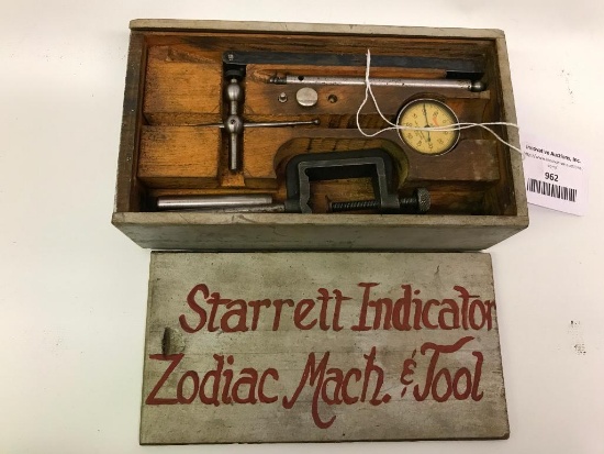 Starrett Indicator in Wood Box