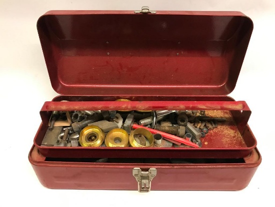 Vintage Metal Tool Box with Router Tooling in it!
