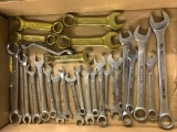 Group Of (25) Open/Box End Wrenches-Mostly Standard Sizes