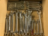 Group Of (20) Open/Box End Wrenches + Craftsman Metric Ignition Wrench Set
