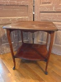 Antique Lamp/Parlor Table 27 Inches Tall, Top is 25 Inches Square