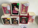 (7) Hallmark Barbie Ornaments W/Boxes