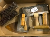 Group Of Cement Tools & Wire Brushes