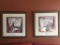 Pair Framed & Matted Decorator Prints